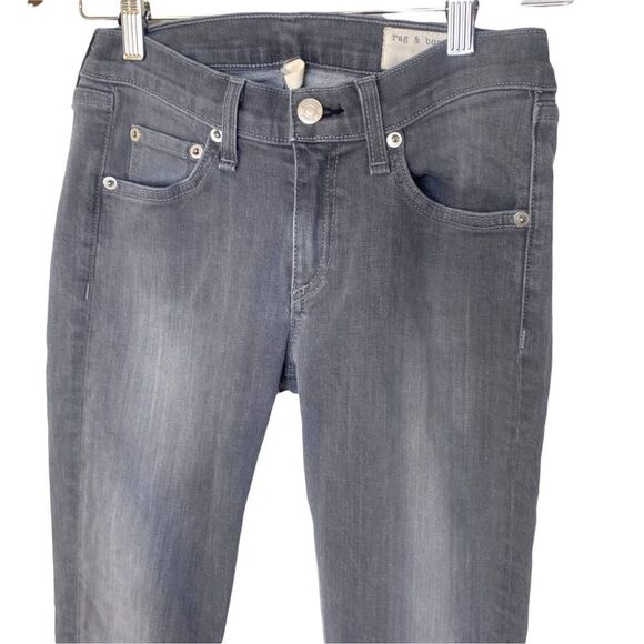 RAG & Bone Skinny Jeans In Grey Wash - Picture 4 of 12